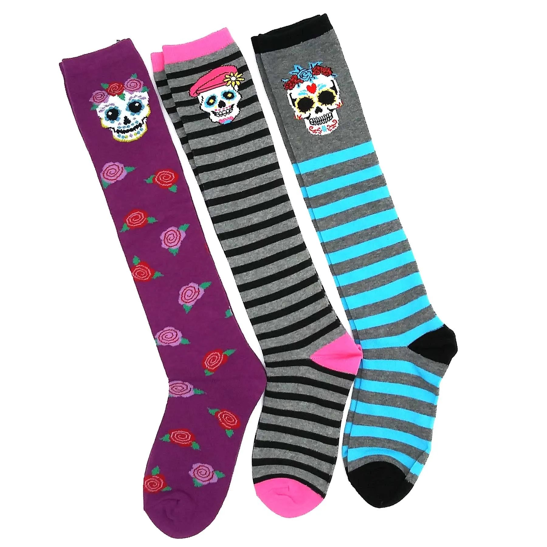 TeeHee Crazy Fun Novelty Knee High Socks for Women Multipack (N2131FUN)