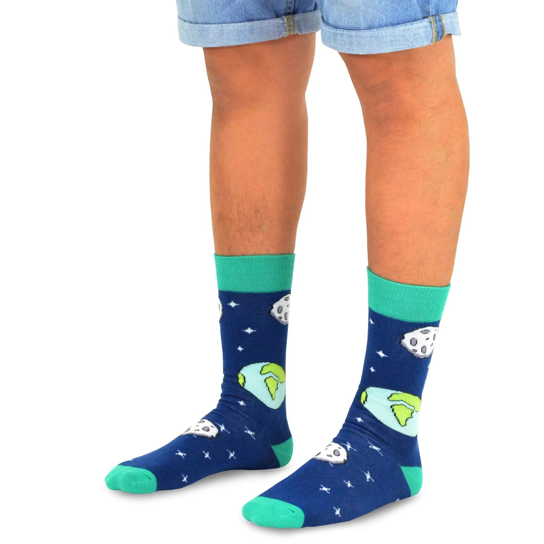 TeeHee Socks Men's Novelty Cotton Crew Galaxy 10-Pack (51173)