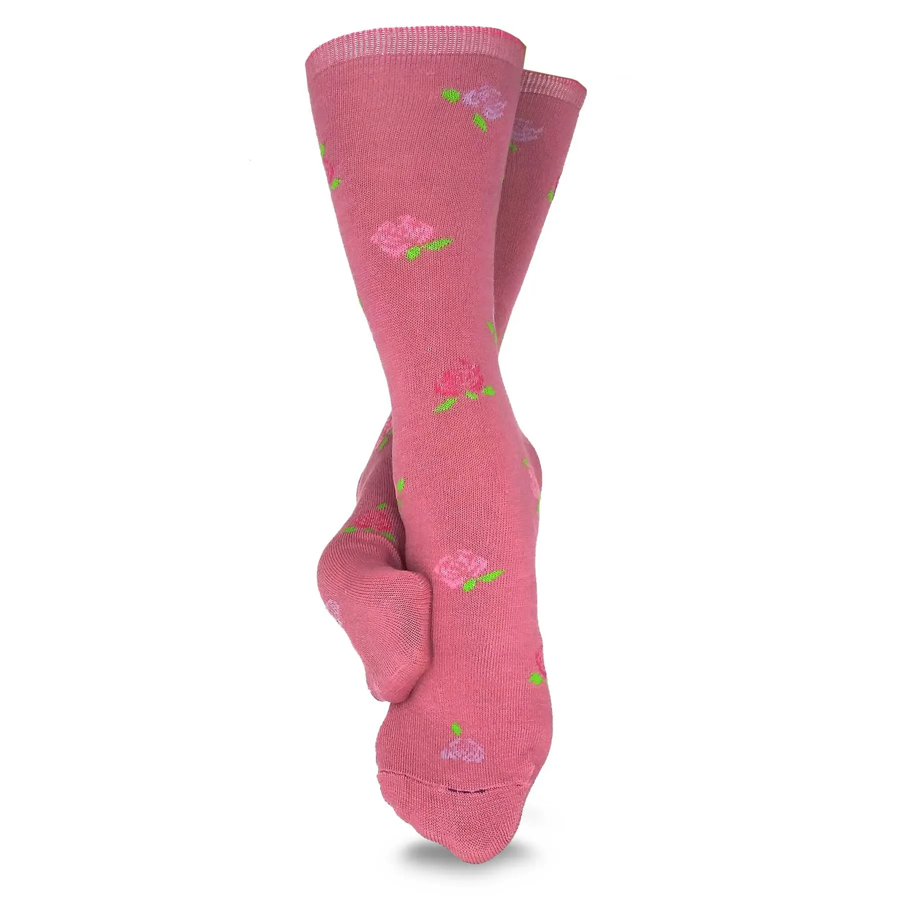 TeeHee Socks Women's Casual Polyester Crew Flower 12-Pack (1119697)