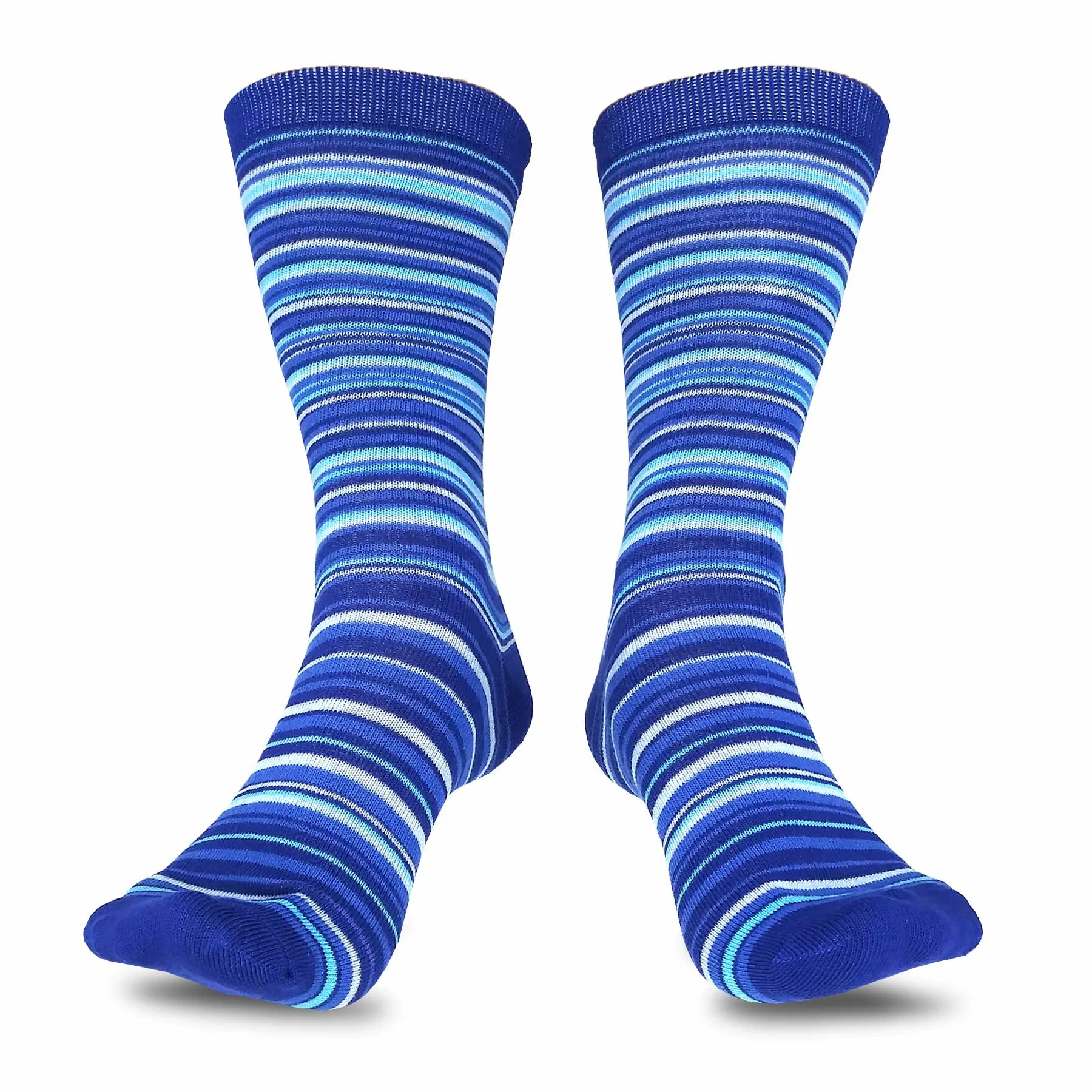 TeeHee Socks Women's Casual Polyester Crew Ministripe 6-Pack (11198)