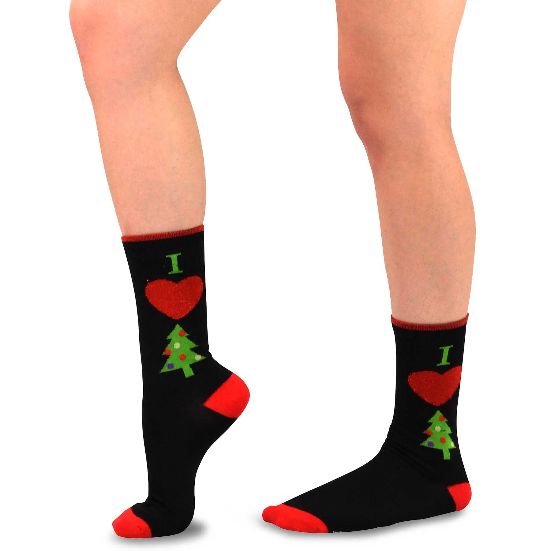 TeeHee Socks Women's Christmas Crew Assorted 12-Pack Gift Box C (11970)