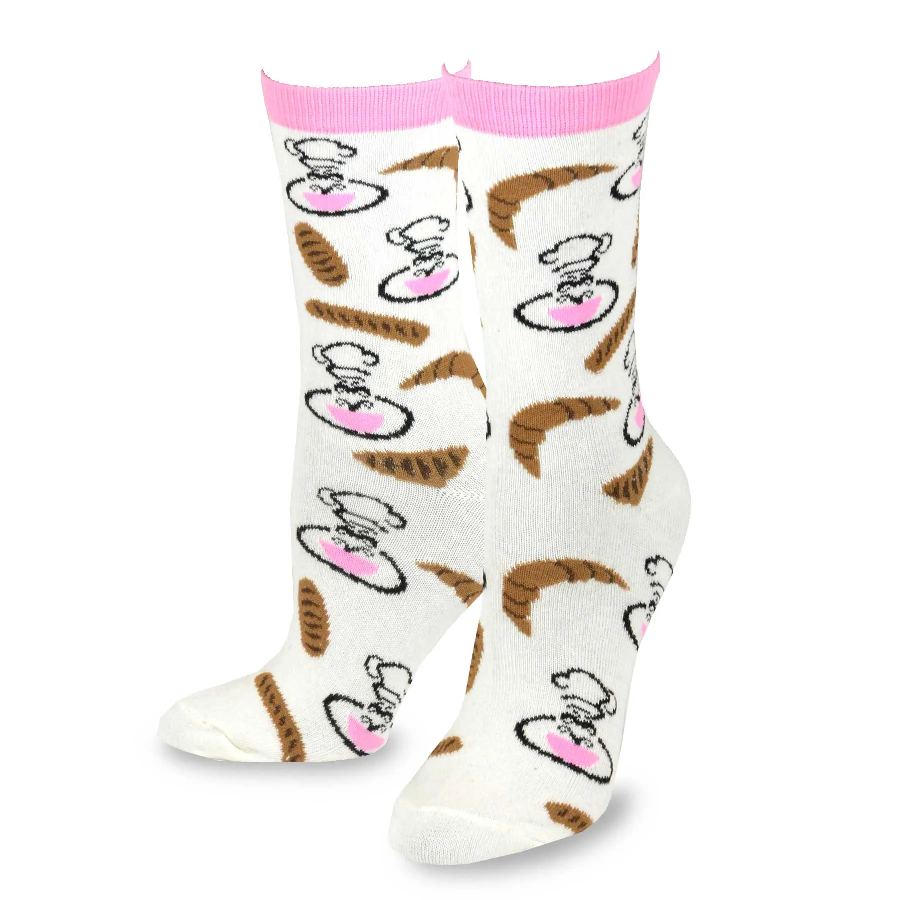 TeeHee Socks Women's Novelty Cotton Crew Chef and Pasta 3-Pack (11747)