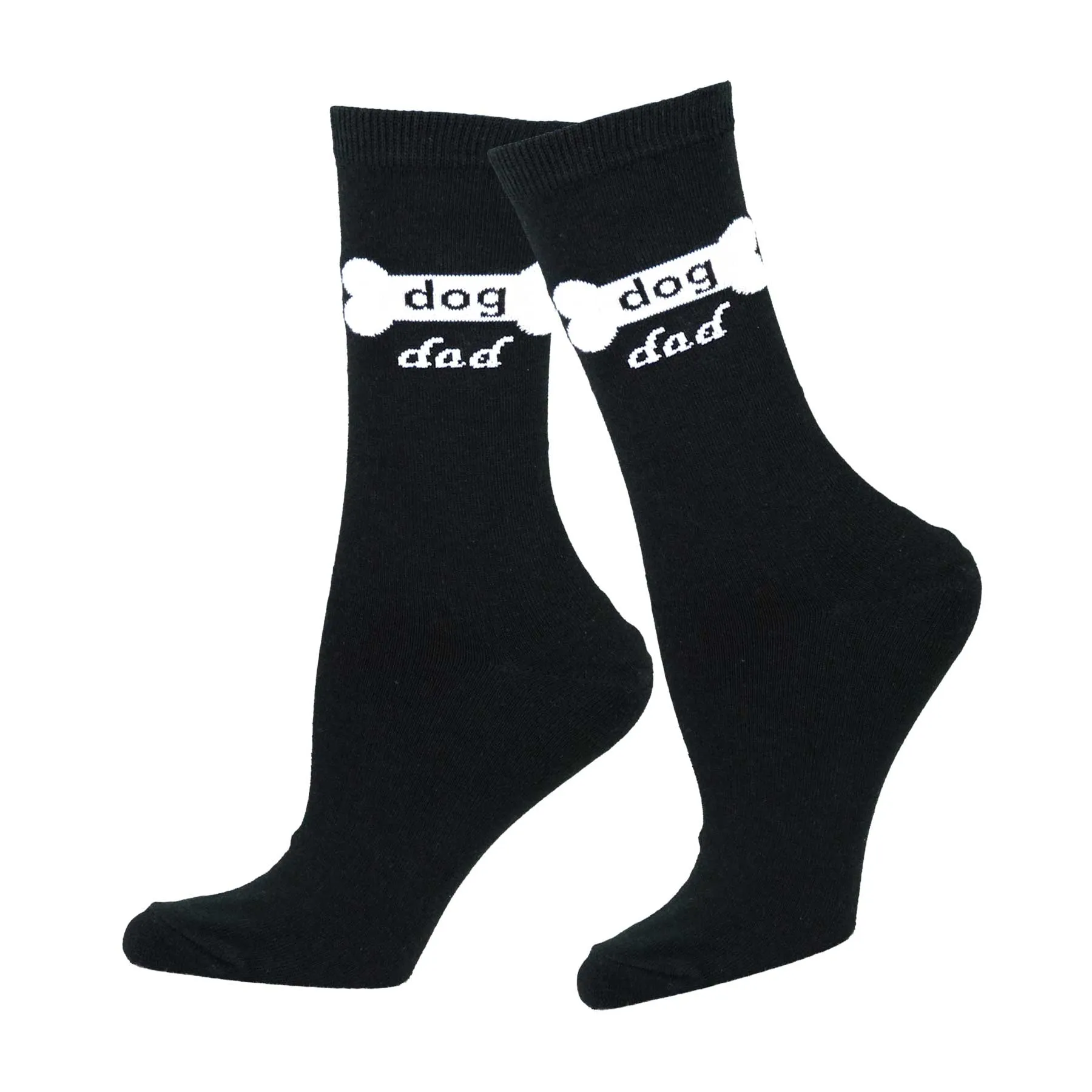 TeeHee Socks Women's Novelty Cotton Crew Dog Mom and Dad 3-Pack (10939)