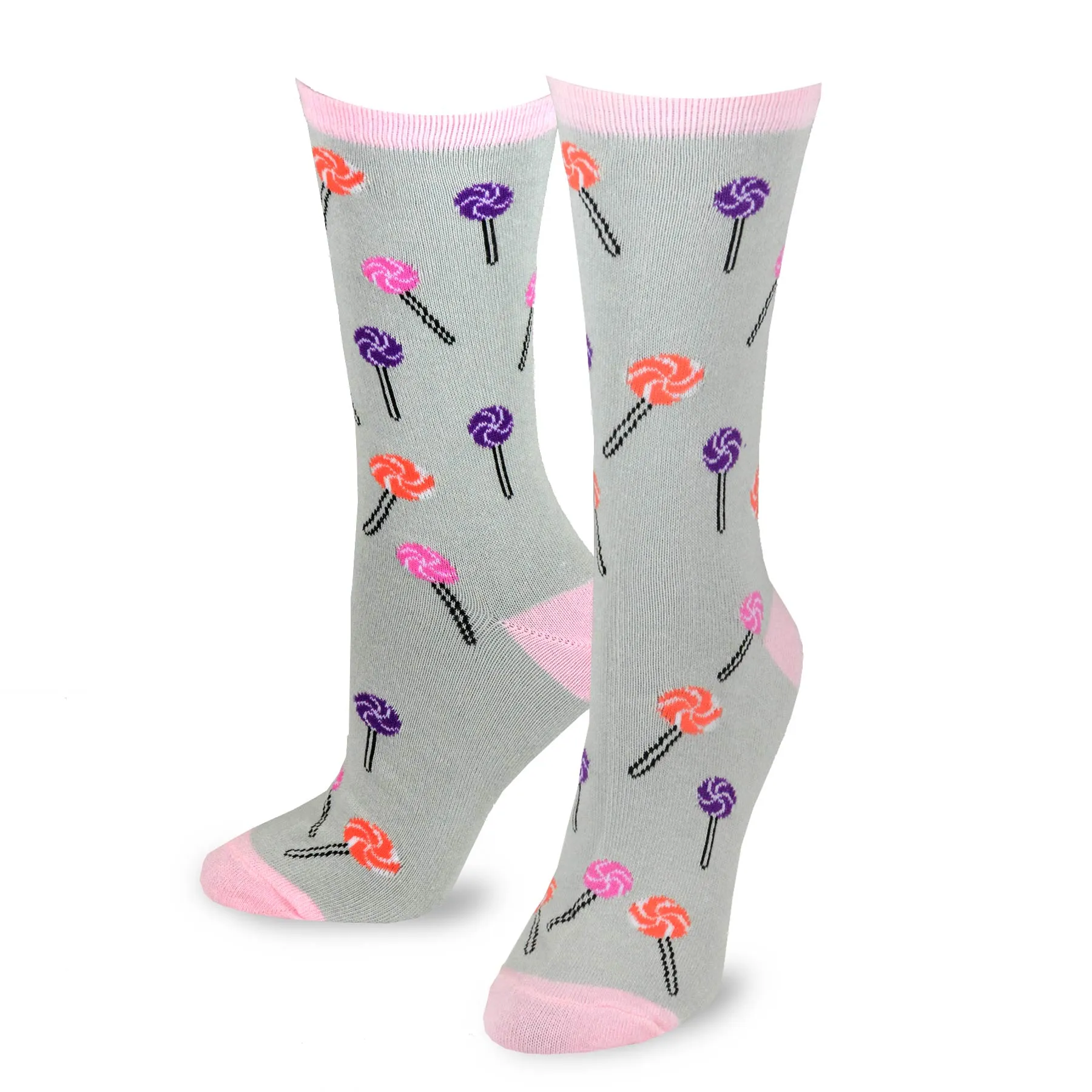 TeeHee Socks Women's Novelty Cotton Crew Lollipop and Ice Cream 3-Pack (11441)