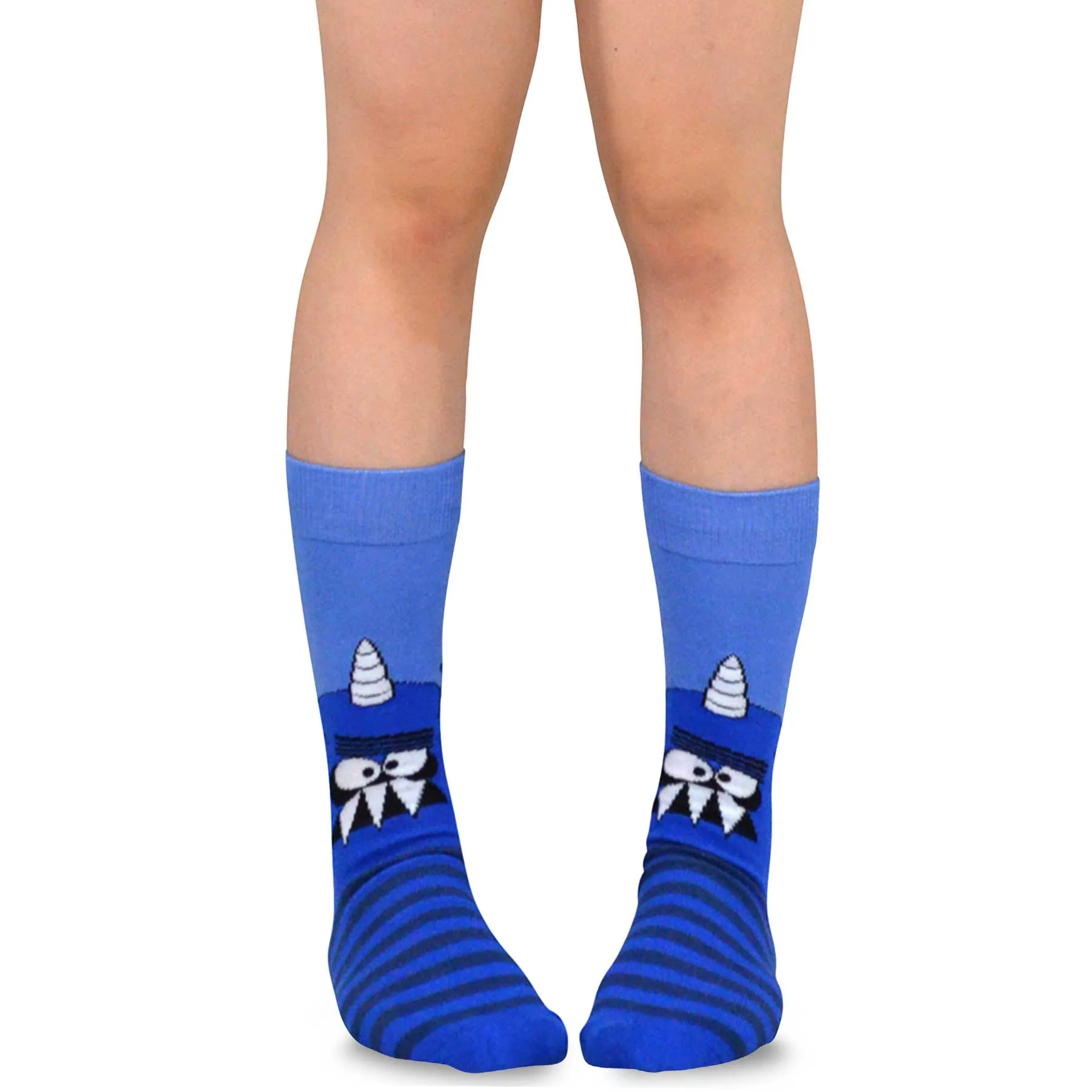 TeeHee Socks Women's Novelty Cotton Crew Monsters A 5-Pack (12085)