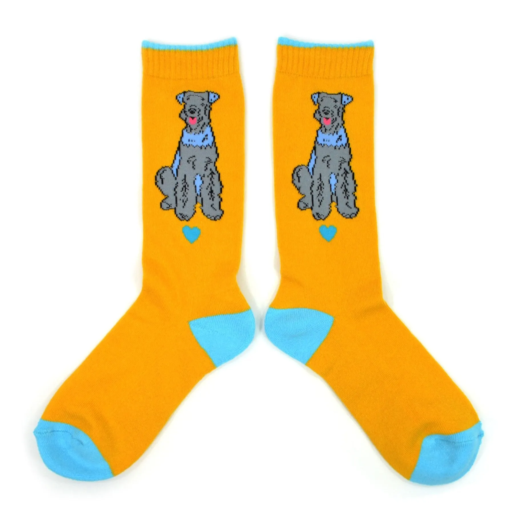 TeeHee Socks Women's Novelty Cotton Crew Terrier (W1416)