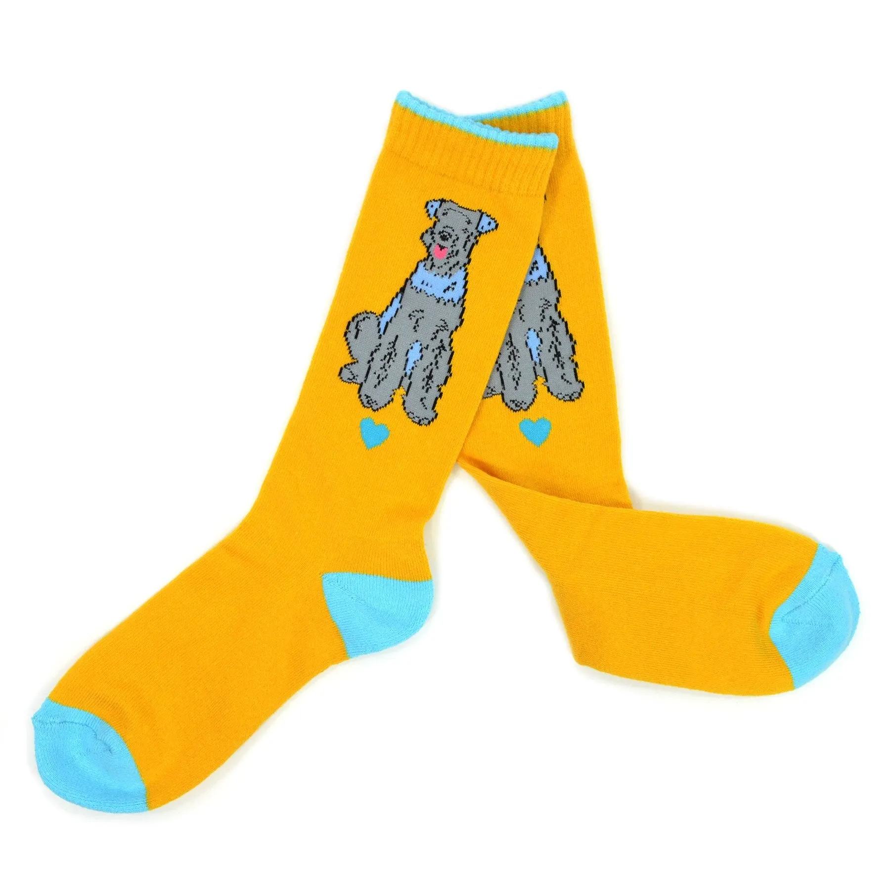 TeeHee Socks Women's Novelty Cotton Crew Terrier (W1416)