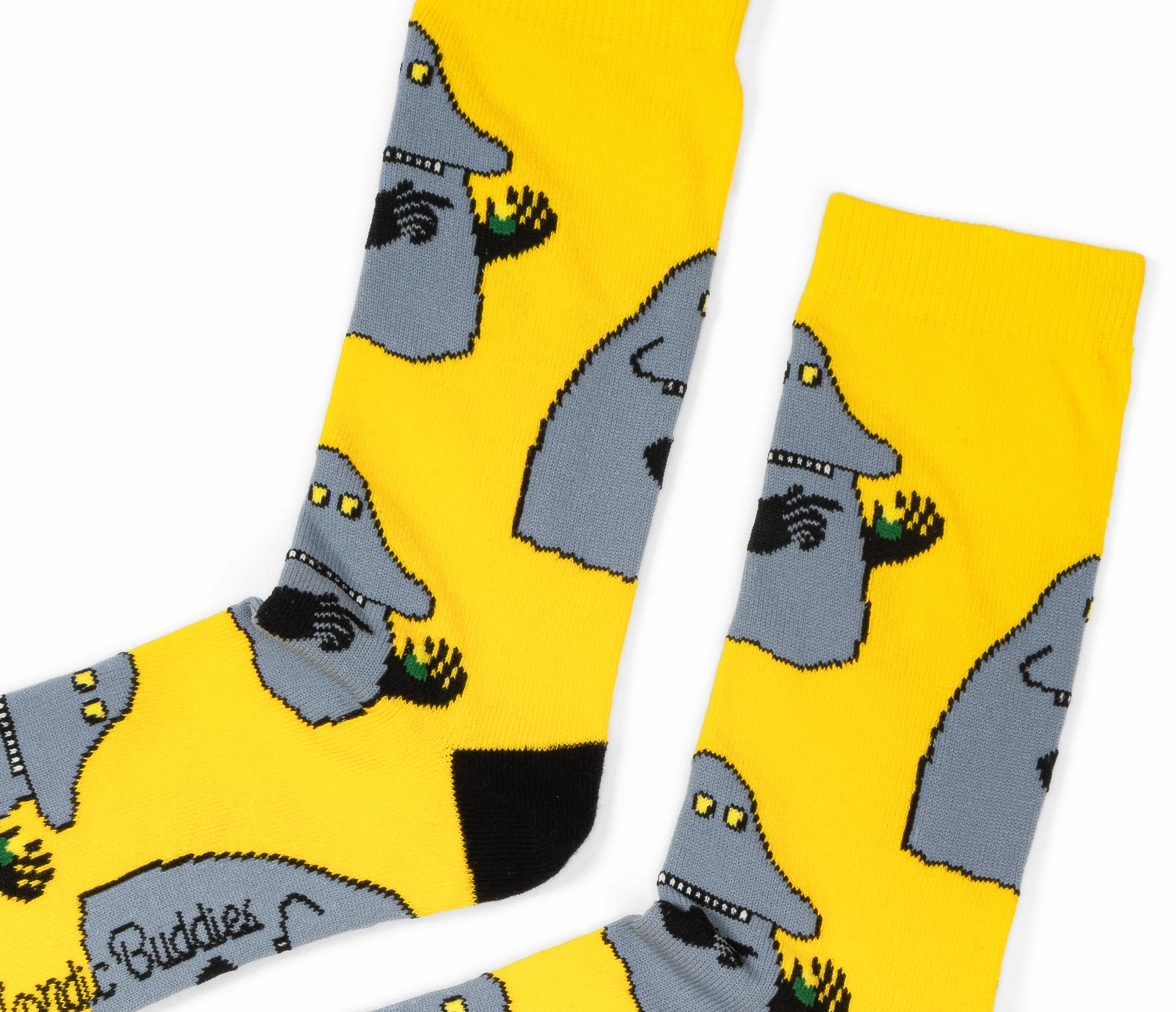 The Groke's Evening Walk Men Socks - Yellow