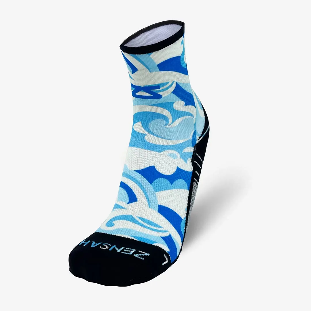 Tropical Surf Waves Socks (Mini-Crew)