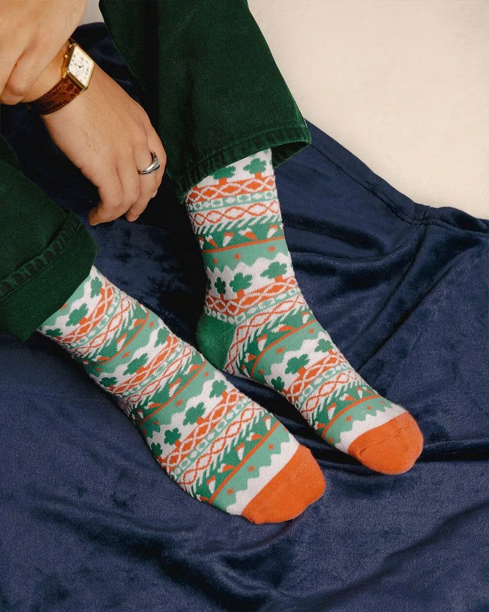 Thick Truffle Tree Patterned Socks