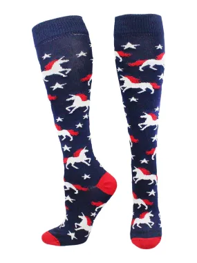 USA Unicorn Athletic Over the Calf Socks