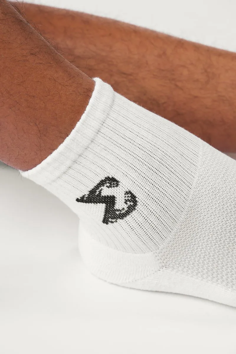 White Short Crew Socks