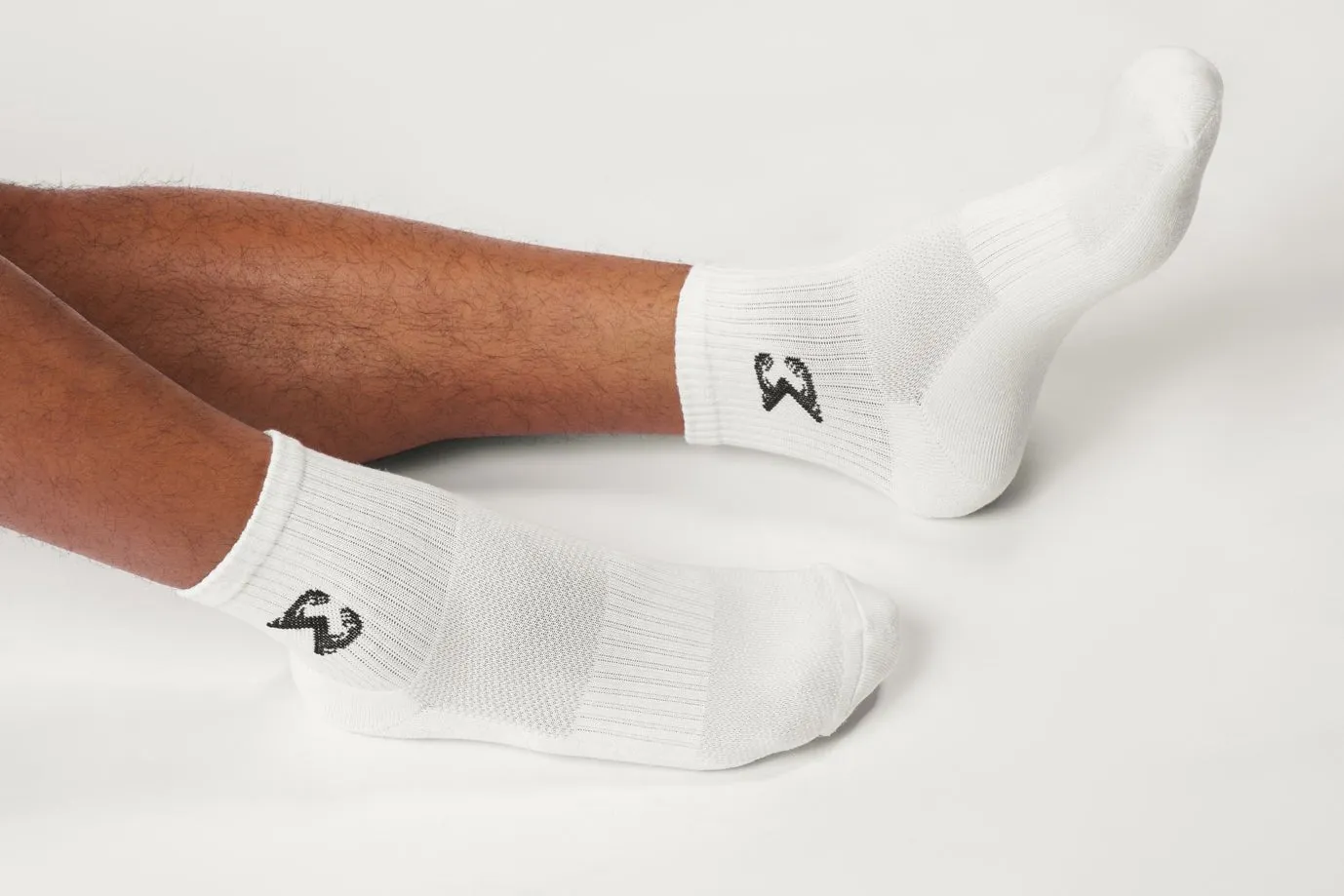 White Short Crew Socks