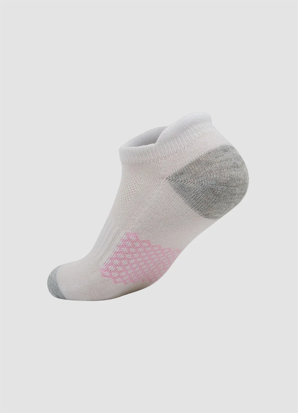 Pack of 10 Womens Cushioned Heel Tab Ankle Socks